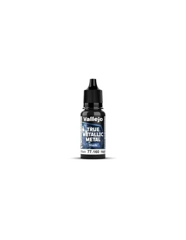 True Metallic Metal: Obsidian Black Paint Set (4) - Vallejo 77270