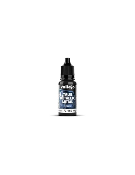 True Metallic Metal: Obsidian Black Paint Set (4) - Vallejo 77270