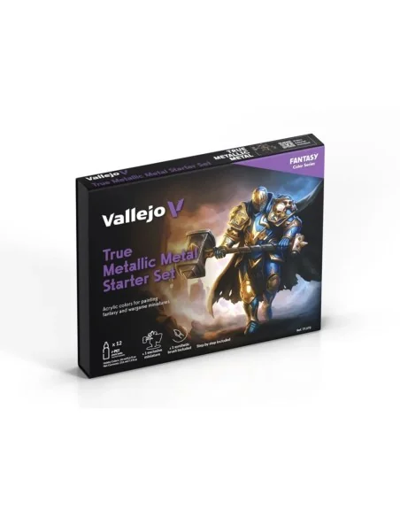 True Metallica Metal: Starter Set (12 colors set) - Vallejo 77272