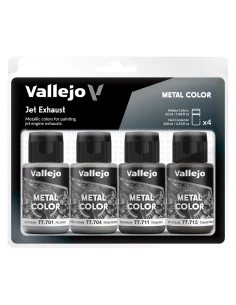 Metal Color: Jet Exhaust 32 ml - Vallejo 77602