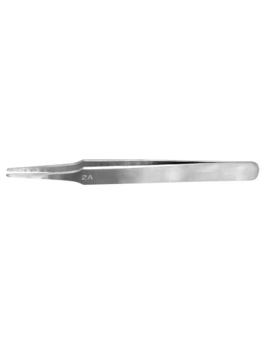 Flat Rounded Stainless Steel Tweezers (120 mm) - Vallejo T12007