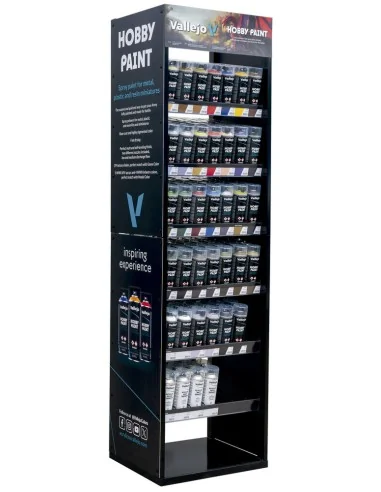 [NO_DESC] Display: Hobby Paint Spray Colors Floor Display - Vallejo...
