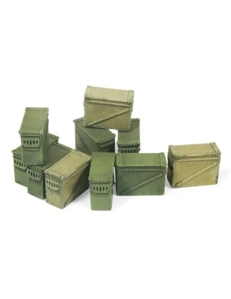 Vallejo Scenics: Large Ammo Boxes 12.7 mm - Vallejo SC221