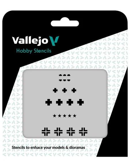 [NO_DESC] Vallejo Stencils: Assorted German WWII Tank Marks 125 x 1...