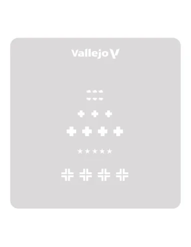 Vallejo Stencils: Assorted German WWII Tank Marks 125 x 125 mm - Va...