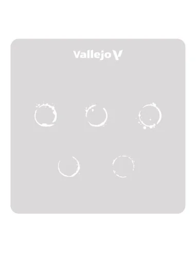 [NO_DESC] Vallejo Stencils: Drum Oil Marks 125 x 125 mm - Vallejo S...