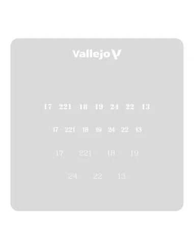 Vallejo Stencils: Soviet Numbers WWII 125 x 125 mm - Vallejo ST-AFV003
