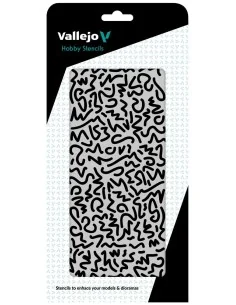 Vallejo Stencils: Luftwaffe WWII Shingles Camo 125 x 250 mm - Valle...