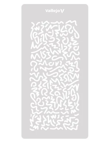 Vallejo Stencils: Luftwaffe WWII Shingles Camo 125 x 250 mm - Valle...