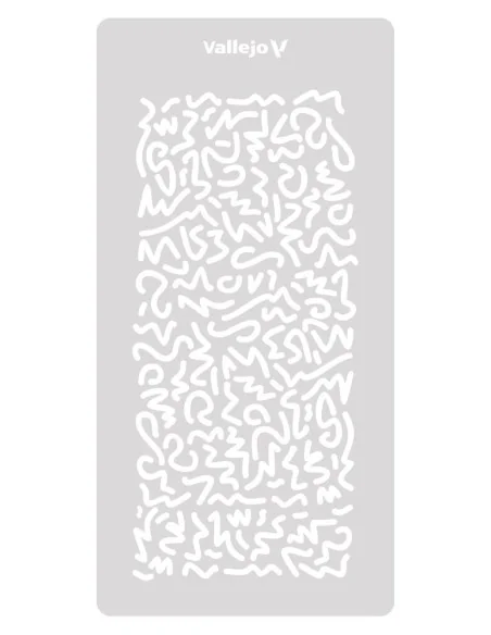 [NO_DESC] Vallejo Stencils: Luftwaffe WWII Shingles Camo 125 x 250 ...