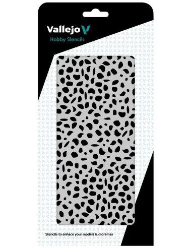 [NO_DESC] Vallejo Stencils: Luftwaffe WWII Spots Camo 125 x 250 mm ...