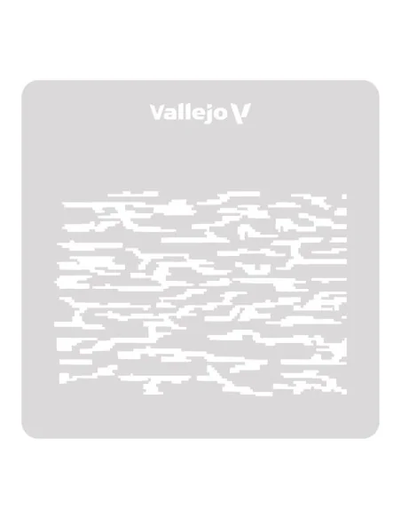 Vallejo Stencils: Pixelated Modern Camo 125 x 125 mm - Vallejo ST-C...