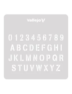[NO_DESC] Vallejo Stencils: Stamp Font 125 x 125 mm - Vallejo ST-LE... 2