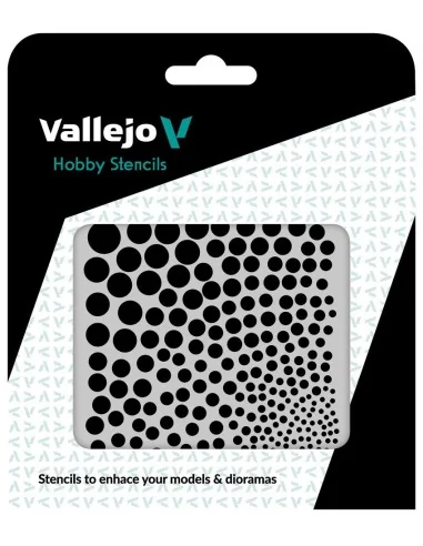 Vallejo Stencils: Circle Textures 125 x 125 mm - Vallejo ST-SF002