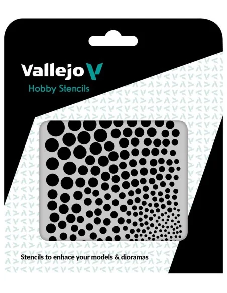 Vallejo Stencils: Circle Textures 125 x 125 mm - Vallejo ST-SF002