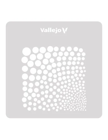 Vallejo Stencils: Circle Textures 125 x 125 mm - Vallejo ST-SF002