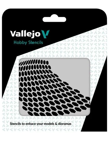 Vallejo Stencils: Distorted Honeycomb 125 x 125 mm - Vallejo ST-SF003