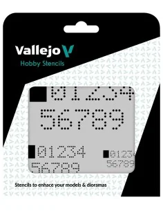 [NO_DESC] Vallejo Stencils: Digital Numbers 125 x 125 mm - Vallejo ...