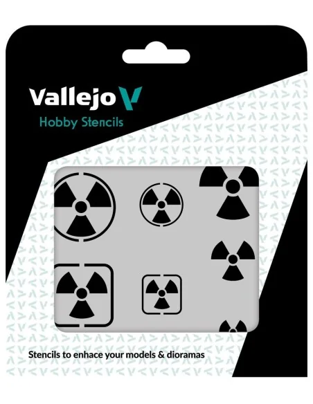 [NO_DESC] Vallejo Stencils: Radioactivity Signs 125 x 125 mm - Vall...
