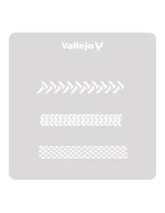 Vallejo Stencils: Tyre Marks 125 x 125 mm - Vallejo ST-TX002 2