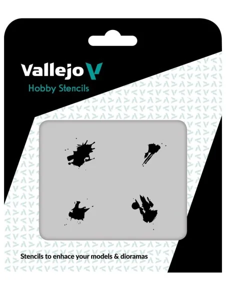 Vallejo Stencils: Petrol Spills 125 x 125 mm - Vallejo ST-TX004