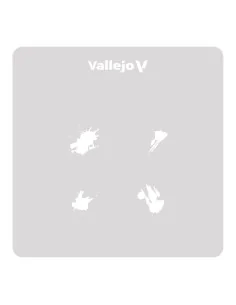 Vallejo Stencils: Petrol Spills 125 x 125 mm - Vallejo ST-TX004 2