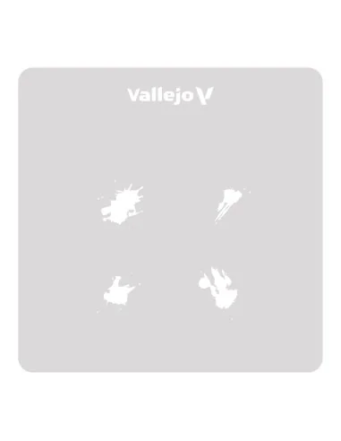 Vallejo Stencils: Petrol Spills 125 x 125 mm - Vallejo ST-TX004