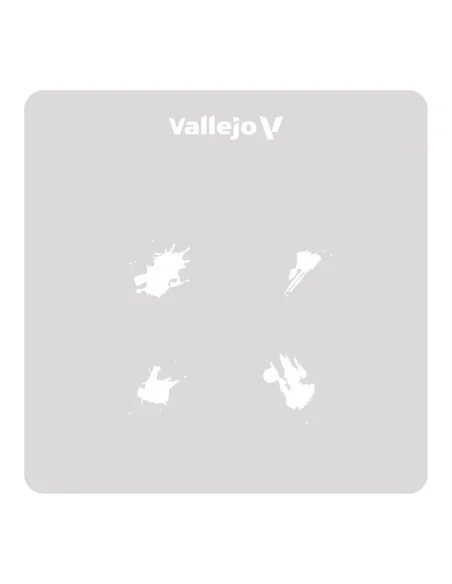 [NO_DESC] Vallejo Stencils: Petrol Spills 125 x 125 mm - Vallejo ST...