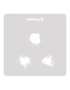 [NO_DESC] Vallejo Stencils: Paint Stains 125 x 125 mm - Vallejo ST-... 2