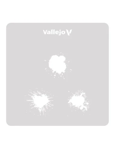 [NO_DESC] Vallejo Stencils: Paint Stains 125 x 125 mm - Vallejo ST-...