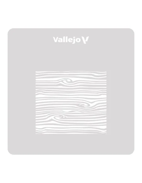 Vallejo Stencils: Wood Texture nº 2 125 x 125 mm - Vallejo ST-TX007
