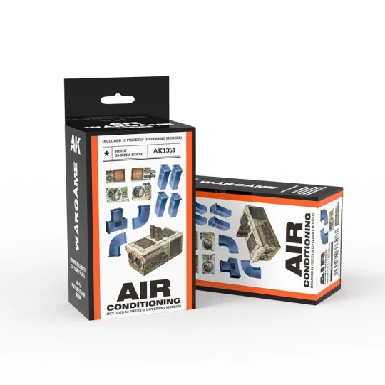 AIR CONDITIONING SET WARGAME (RESIN 30-35MM) - AK Interactive AK1351