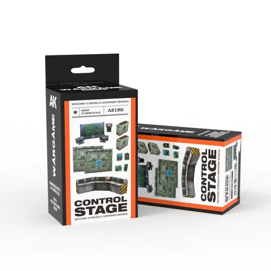 CONTROL STAGE SET WARGAME (RESIN 30-35MM) - AK Interactive AK1355
