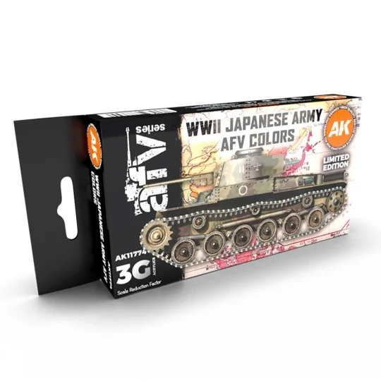 WWII Japanese Army AFV Colors SET 3G - AK Interactive AK11774