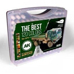 3G PLASTIC BRIEFCASE 120 AFV COLORS - AK Interactive AK11705