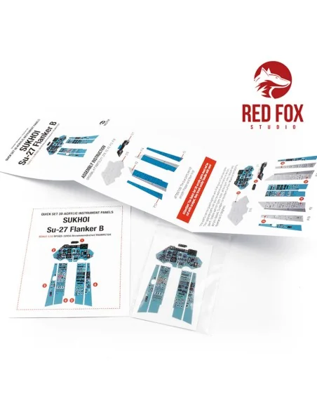 1/32 Sukhoi Su-27 Flanker B (for Trumpeter kit), 1/32 - Red Fox Stu...