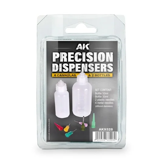 PRECISION DISPENSERS (6cannulas & 2 bottles) - AK Interactive AK9328