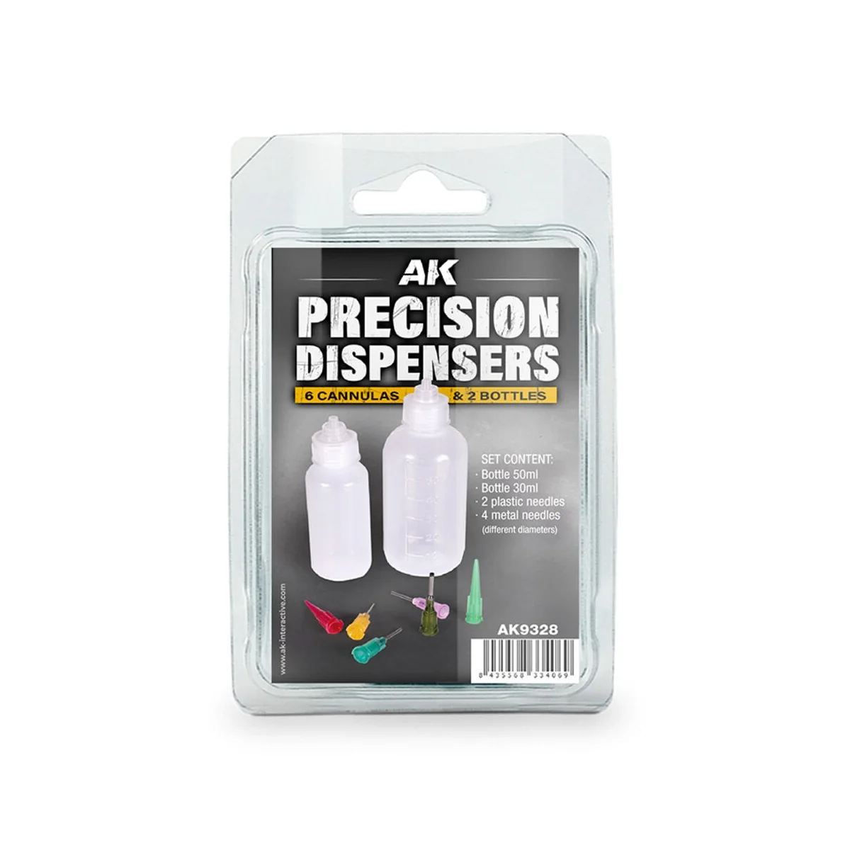 PRECISION DISPENSERS (6cannulas & 2 bottles) - AK Interactive AK9328