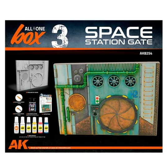 ALL IN ONE SET -BOX 3-SPACE STATION GATE - AK Interactive AK8254