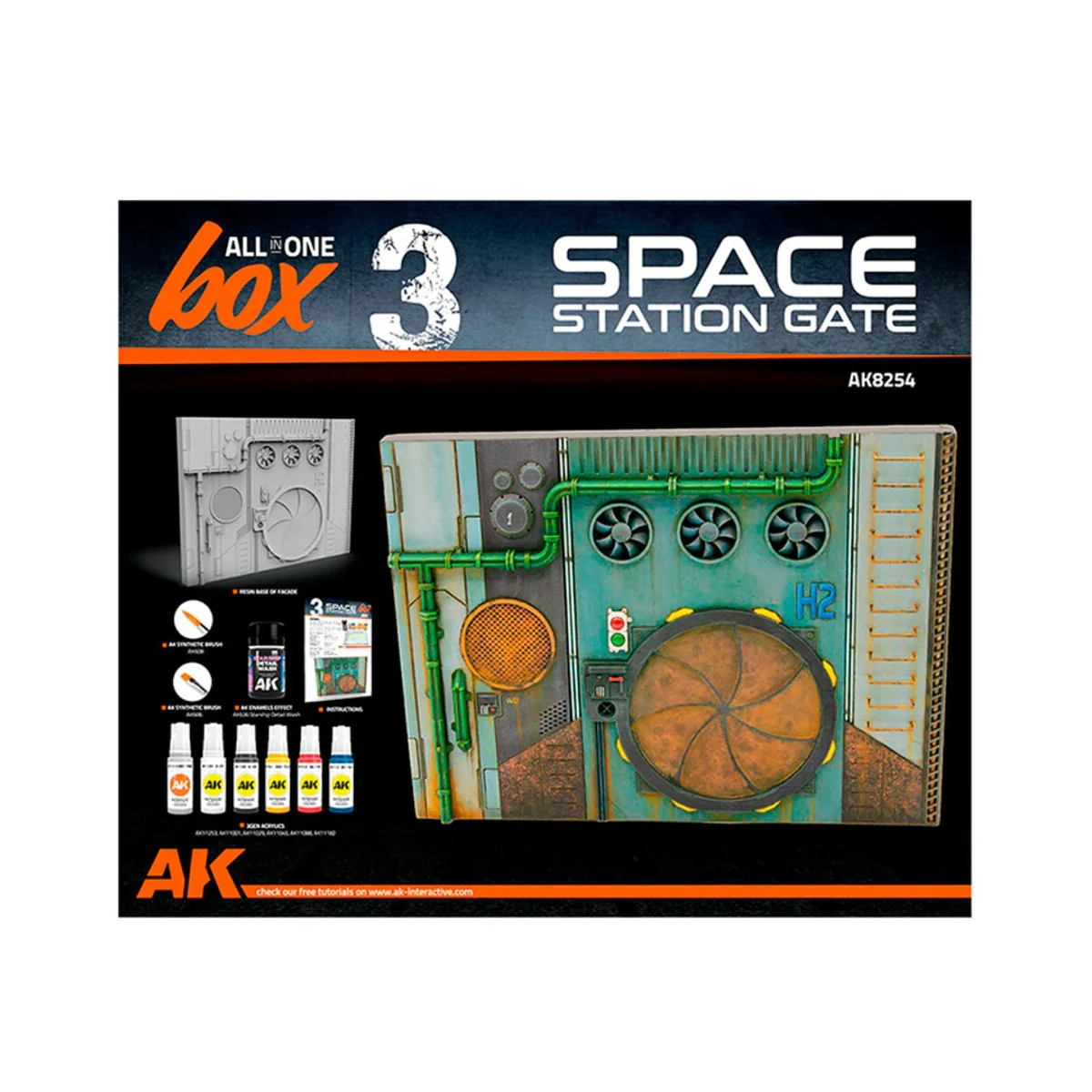 ALL IN ONE SET -BOX 3-SPACE STATION GATE - AK Interactive AK8254