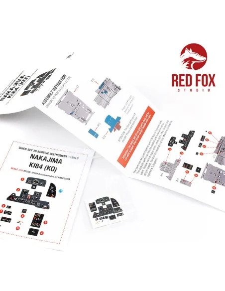 1/32 Nakajima Ki84 (KO) (for Hasegawa kit), 1/32 - Red Fox Studio R...