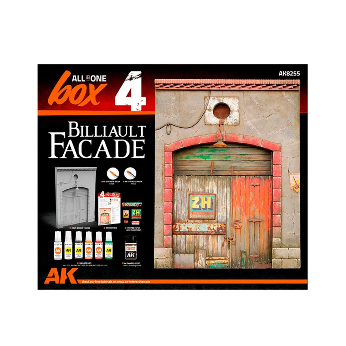 ALL IN ONE SET -BOX 4-BILLIAULT FACADE - AK Interactive AK8255