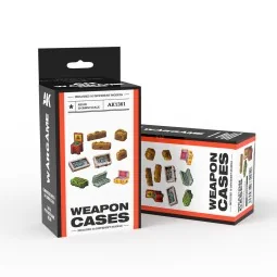 WEAPON CASES SCENOGRAPHY WARGAME SET (30-35MM) - AK Interactive AK1361