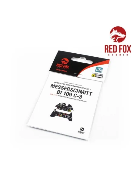 1/48 Messerschmitt Bf 109C-3 (for Modelsvit kit), 1/48 - Red Fox St...