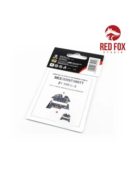 1/48 Messerschmitt Bf 109C-3 (for Modelsvit kit), 1/48 - Red Fox St...
