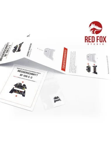1/48 Messerschmitt Bf 109C-3 (for Modelsvit kit), 1/48 - Red Fox St...