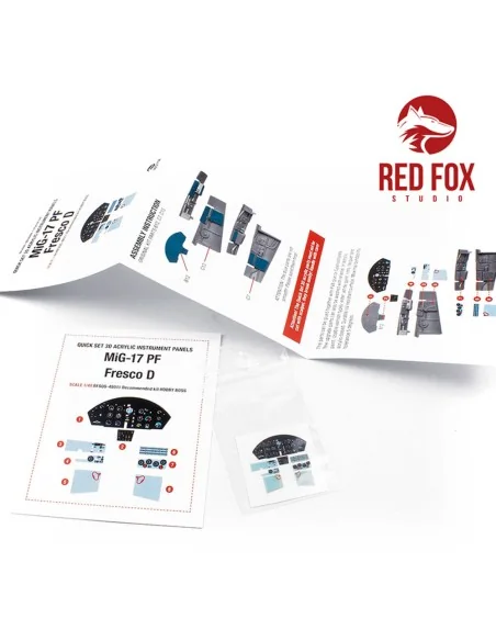 1/48 MiG-17 PF Fresco D (for Hobby Boss kit), 1/48 - Red Fox Studio...
