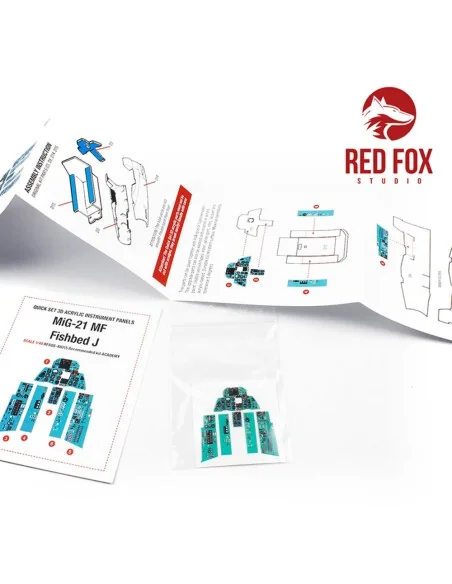 1/48 MiG-21MF Fishbed J (for Academy kit), 1/48 - Red Fox Studio RF...