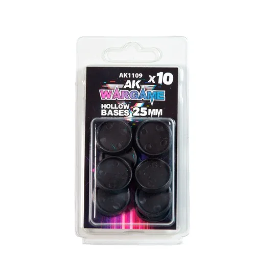 HOLLOW BASE 25mm - 10 units - AK Interactive AK1109