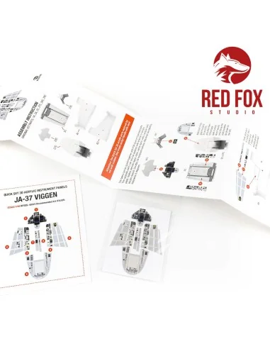 1/48 Saab Ja-37 Viggen (for Italeri kit), 1/48 - Red Fox Studio RFS...